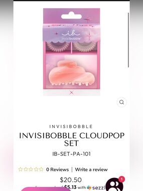 ✨BNIB Invisibobble CloudPop set limited edition ☁️